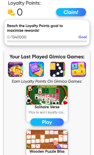 JustPlay Screenshot Of The App