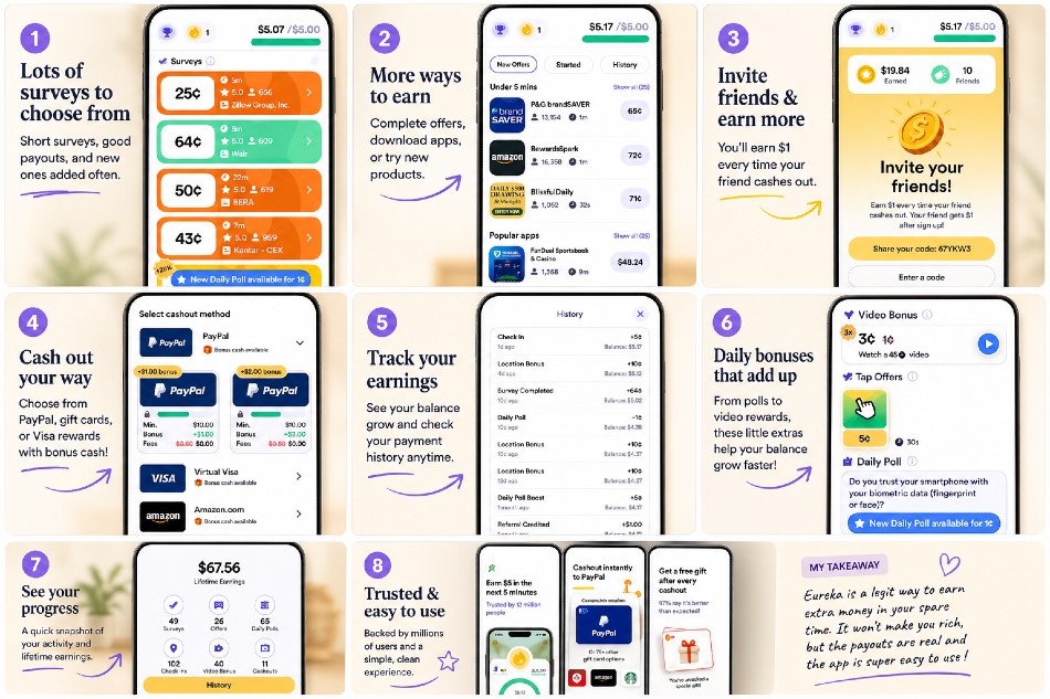 Preview of Eureka app