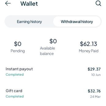 Benjamin App Payment Proof