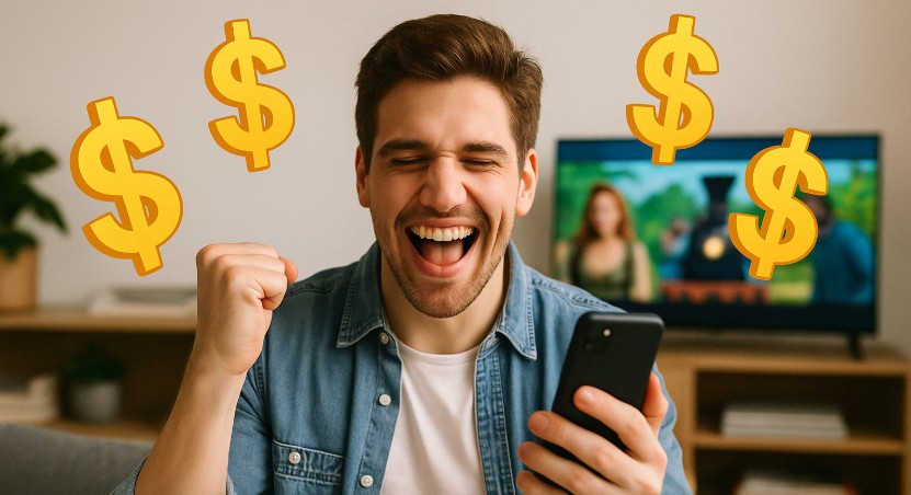 Celebrating earning from Rewarded TV