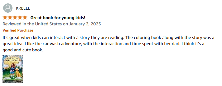 Amelia’s Car Wash Adventure customer reviews