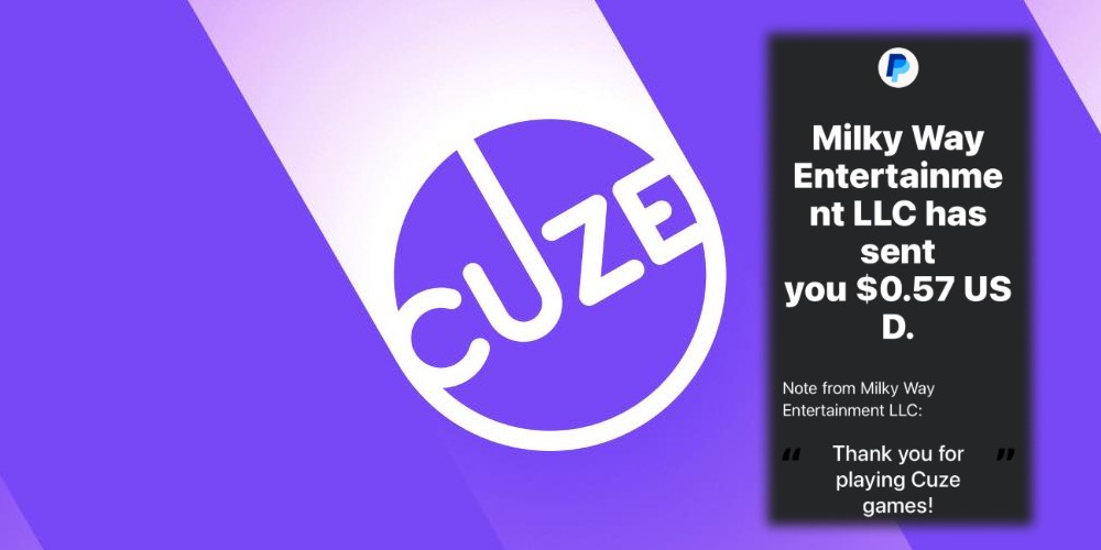 Cuze Review Payment Proof