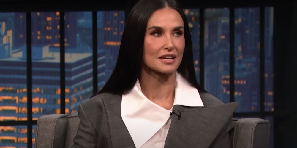Demi Moore on a Talk show
