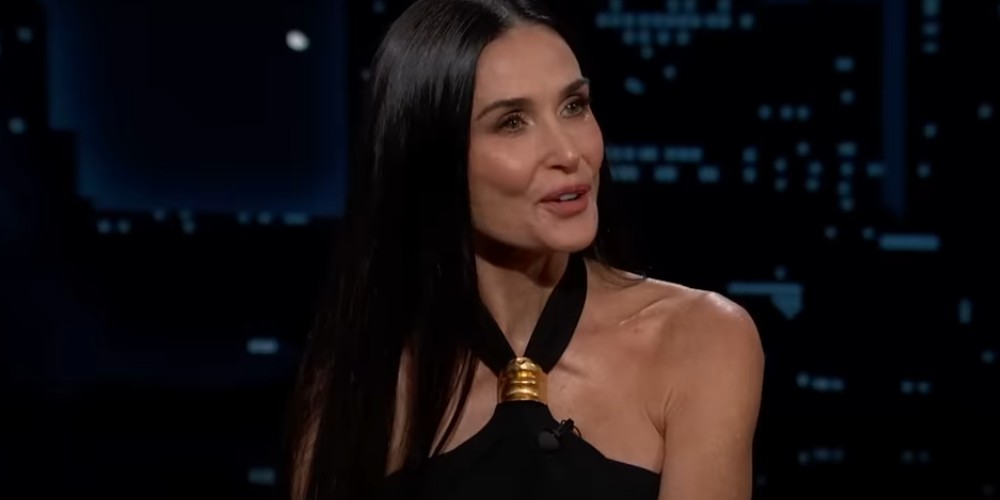 Demi Moore, 62, Stuns at the 2025 Oscars in a Plunging Silver Gown