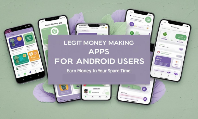 Legit Money Making Apps for Android Users: Earn Extra Money in Spare Time