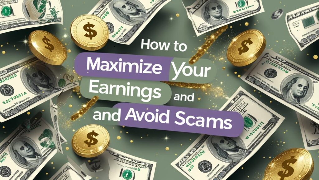 How to Maximize earnings and avoid scams