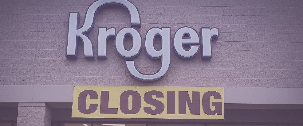 Outside of Kroger Closing