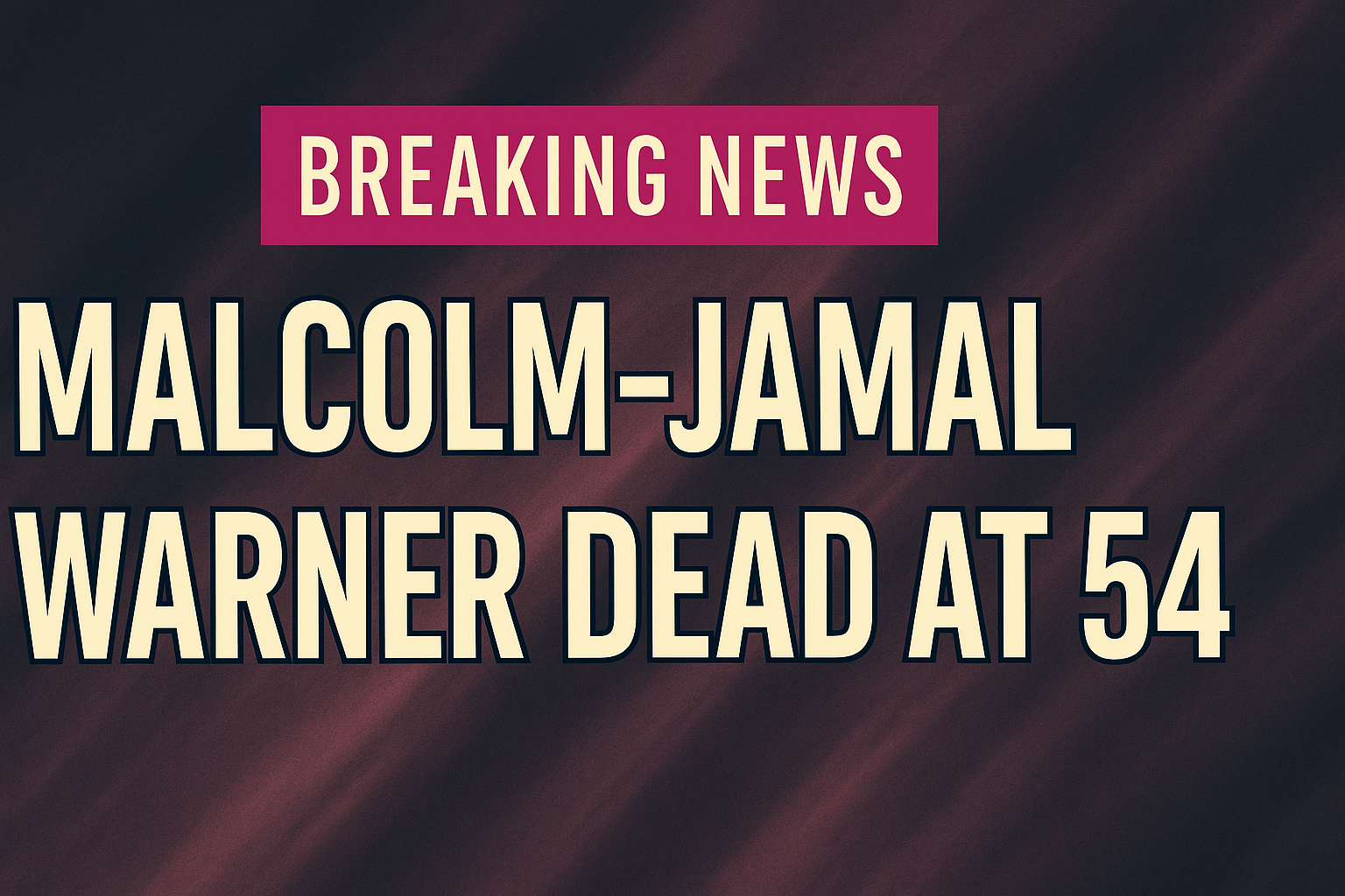 Malcolm-Jamal Warner Dead at 54: Cause of Death Revealed