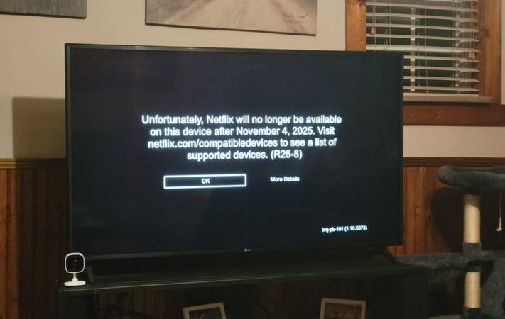Netflix error on LG smart TV