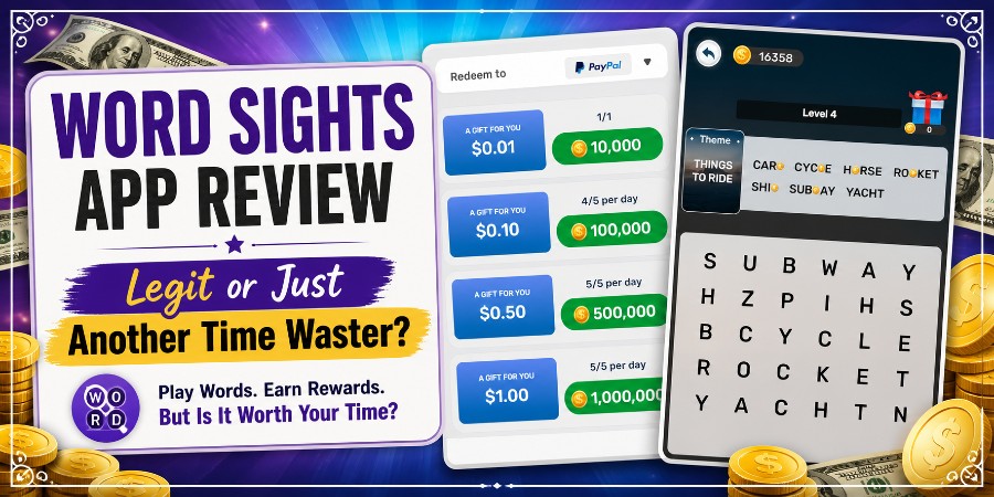 Word Sights App Legit: Does The Game Pay To PayPal?