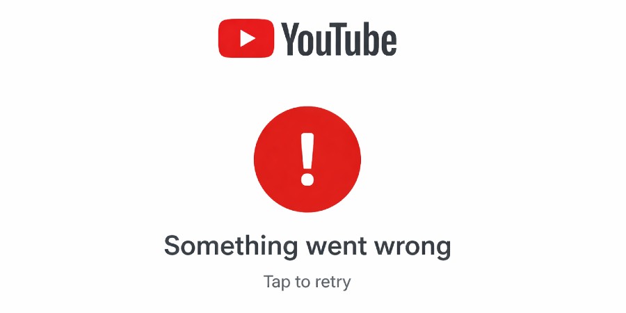 YouTube Something Went Wrong