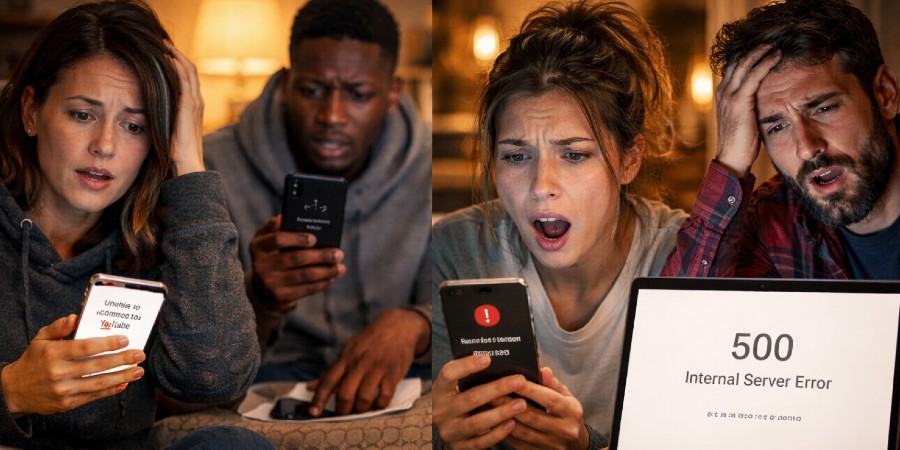 YouTube is down internal error